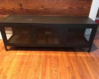 3 door Pottery Barn/Restoration Hardware metal console (this guy is heavyweight!)