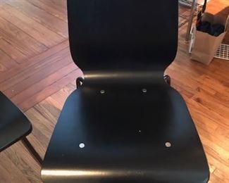 black wooden side chair -- we have 2