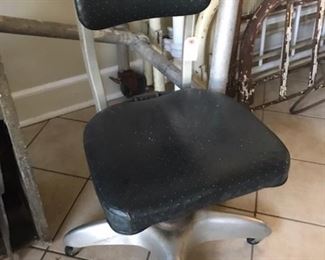 vintage cast aluminum office chair