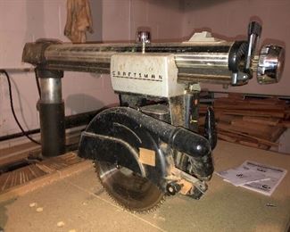 Vintage Craftsman radial arm saw