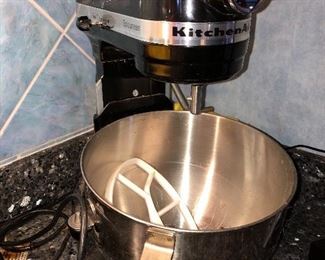 Kitchen Aid Epicurean mixer with attachments