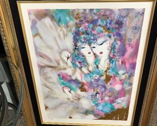 Signed and numbered painting