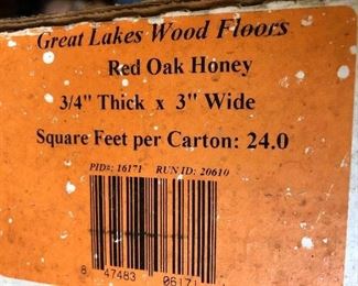 Red Honey oak, 2 boxes of wood flooring