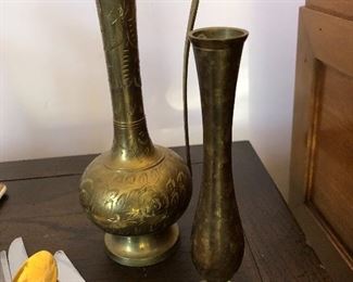 Brass vases