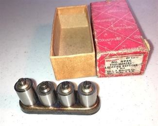 Vintage Starrett No 494C Locating buttons; original box