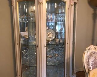 Lighted curio cabinet.....