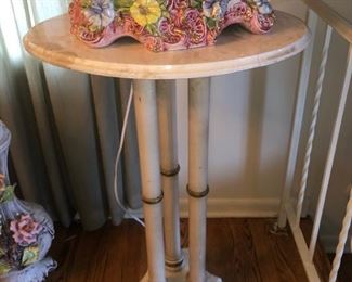 Marble topped occasional table