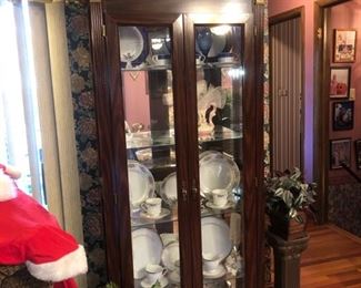 Lighted curio cabinet
