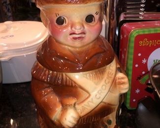 Davy Crockett cookie jar