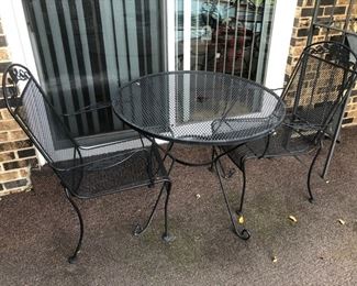 Iron patio furniture.......