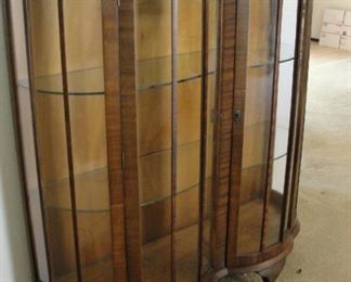 Art Deco Display Cabinet 35" wide x 18" deep x 43" tall. This is a really nice Art Deco piece!