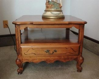 2- Side/End tables 26" square w/drawer