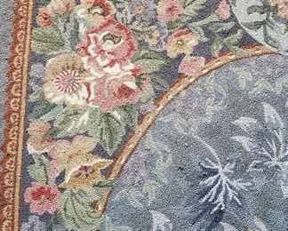 100% wool petit point rug