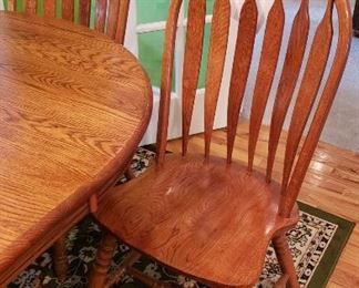 Windsor chairs, rug