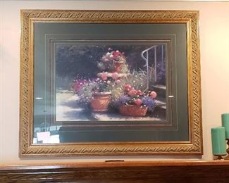 framed and matted print