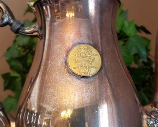 Anheuser Busch silverplate pitcher