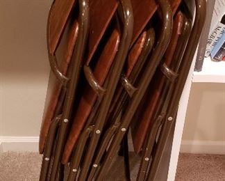 4-card table padded chairs