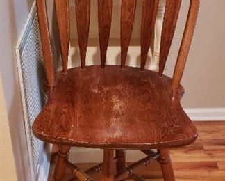 4 oak bar stools