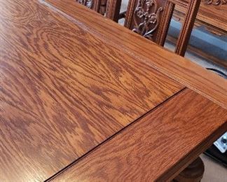 Grandma's oak dining table