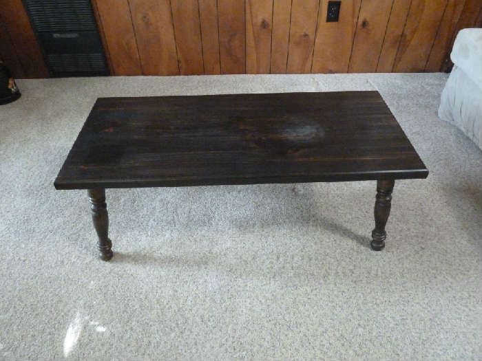 Wood ebony coffee table 40x17x15