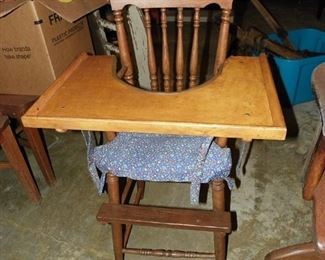 Antique high chair
