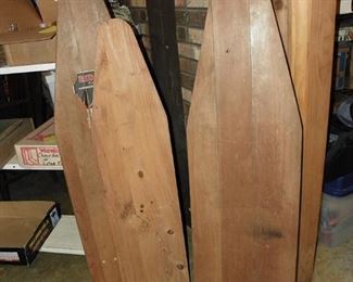 Wooden ironing boards