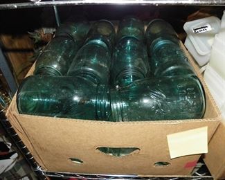 blue canning jars