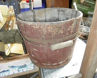 wooden bucket