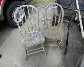 wooden chairs
