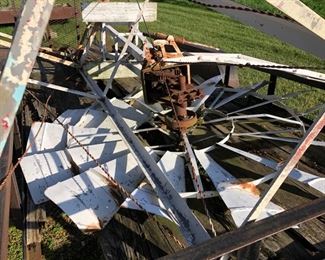 Closeup of windmill