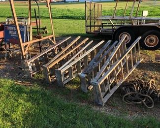 assortment of ladders