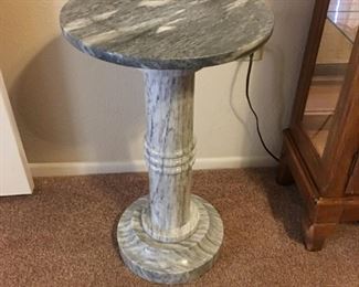 Marble Pedestal Table