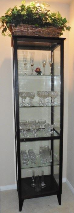Display cabinet. Crystal glasses...Nachtmann, Germany