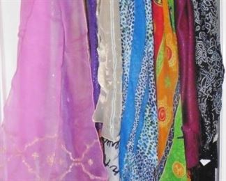 Nice selection of scarfs-long, square, big and small
