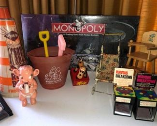 Star Trek Monopoly game, Mickey Mouse pail and shovel