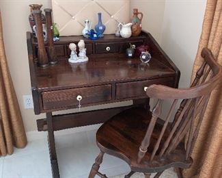 Ethan Allen Desk and Chair 