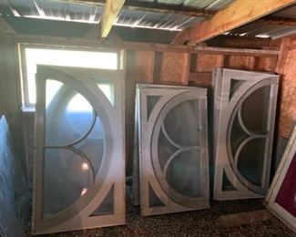 Vintage Windows from Croswell Opera House in Adrian 3 - 31" x 56", 3 - 29" x 49"!