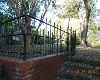 Great old wrought iron fence.