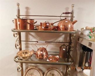 Copper cookware.