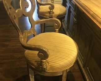 COUNTER HEIGHT BAR KITCHEN STOOL 1 OF 2 SEAT 26" H