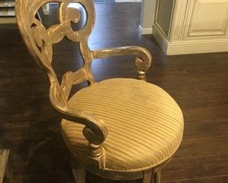 COUNTER HEIGHT BAR KITCHEN STOOL 1 OF 2 SEAT 26" H