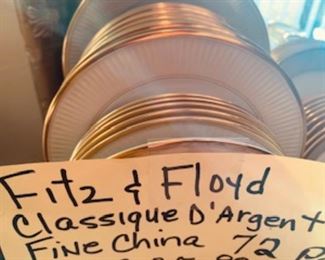 Fitz & Floyd Classique D' Argent Fine China