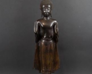 A Bronze Sukhothai Style Figure of Buddha