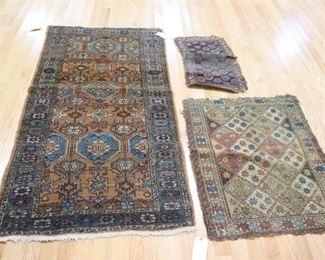 Antique And Finely Hand Woven Throw Rugs