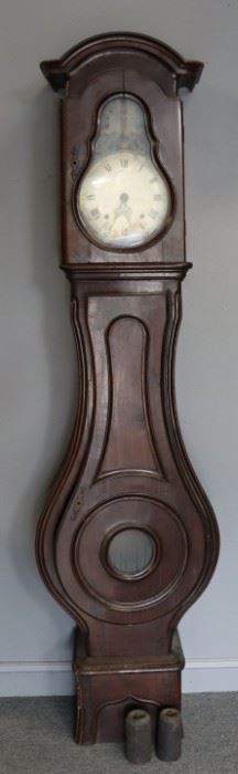 Antique Banjo Form Tallcase Clock