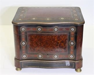 Charles DIEHL French Tantalus MOP Inlaid Burl Bar