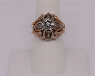 JEWELRY Bicolor kt Gold and Diamond Ring