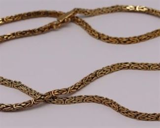 JEWELRY Tiffany Co kt Gold Byzantine Chain