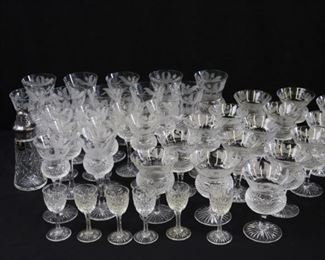 Large Group of Edinburgh Stemware Thistle