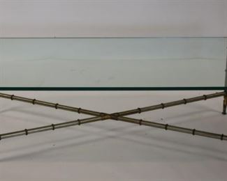 MIDCENTURY Brass And Steel Coffee Table